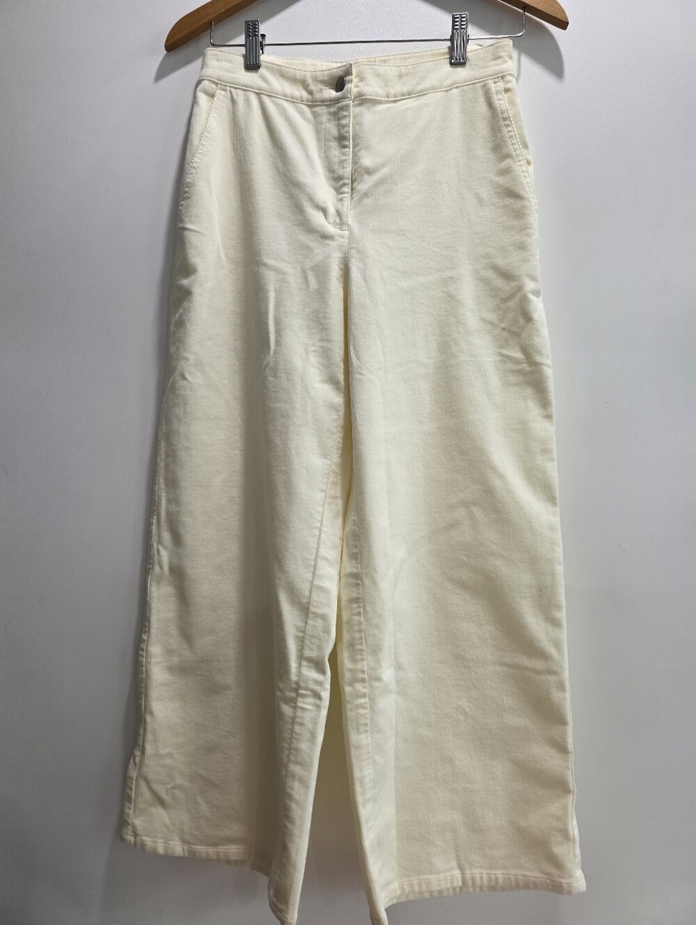 Eileen Fisher Cream Wide-Leg A-Line Skirt